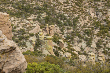 Mountain landscape at Chiricahua National Monument, Arizona
