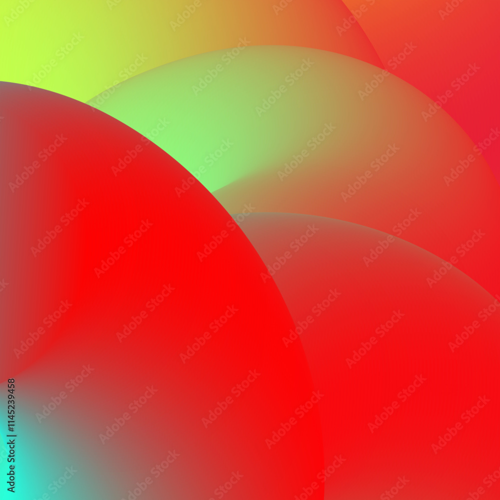 Poster abstract colorful shapes creating vibrant visual flow