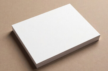 A clean white mockup card on a neutral background. Perfect for creating notes, presentations or art projects