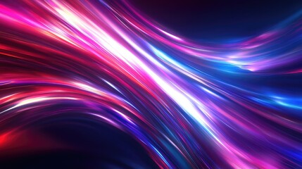 Fototapeta premium Colorful Abstract Light Waves in Motion for Creative Backgrounds