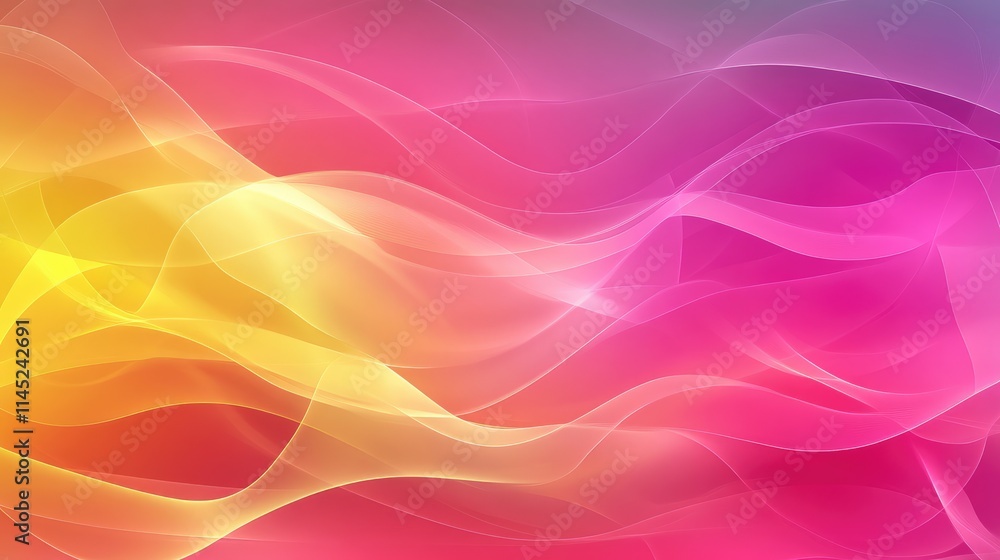 Poster colorful abstract wave background with smooth gradient flow
