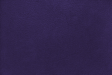 Natural, genuine solid purple leather texture close up, macro. Structure of matte leatherette, artifical skin surface with embossing pattern. Background, wallpaper, backdrop