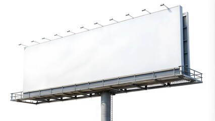 Obraz premium blank billboard on a white background