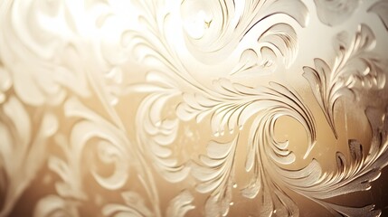 A frosted glass texture with swirling abstract patterns softly lit from behind.