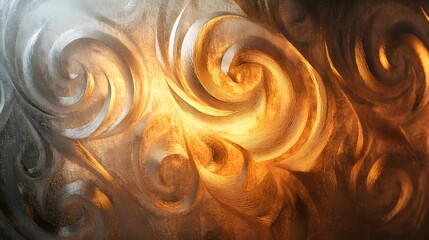 A frosted glass texture with swirling abstract patterns softly lit from behind.