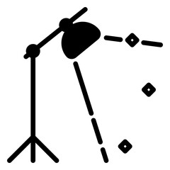 Lighting icon, glyph icon style