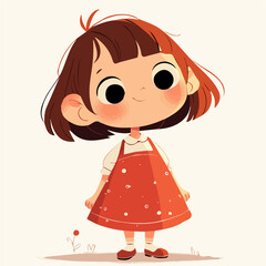 Choppy Short Cut – Bold and Trendy Short Hairstyle with Choppy Layers, Fashionable Women’s Haircut, Vector Art Illustration

