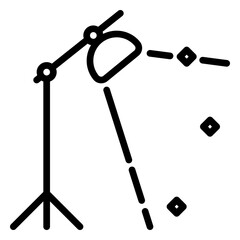 Lighting icon, line icon style