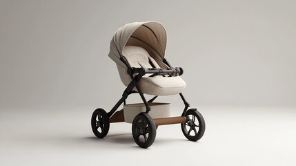 A modern baby stroller designed for comfort and convenience.