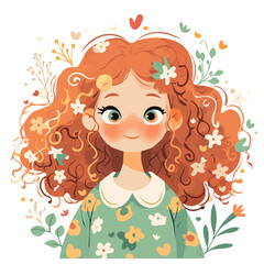 Twisted Curls Hairstyle – A Bold and Elegant Vector Illustration for Sophisticated Hair Design and Beauty
