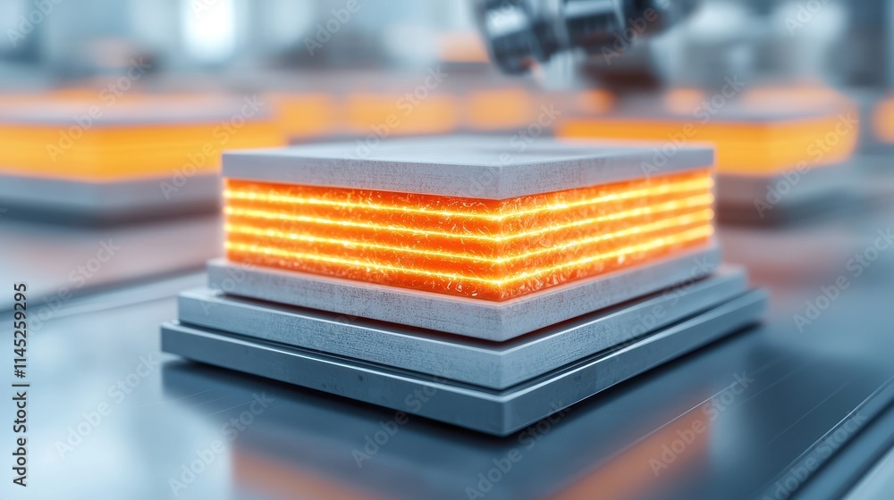 Poster advanced manufacturing process with high temperature material layering