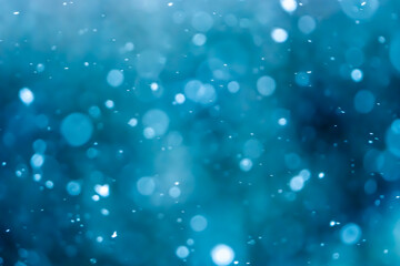 Snowflakes falling from the sky