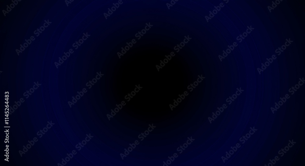 Poster dark blue abstract background. circular concentric lines with a gradient pattern. geometric design.