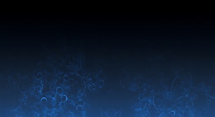 Obraz premium Dark mysterious blue abstract background with glowing network texture, concept for digital technology, business innovation and corporate communication