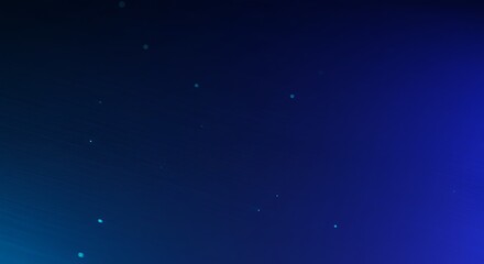 Fototapeta premium Dark gradient blue background with blurred white dots, concept for technology, business innovation and digital design