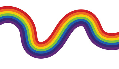 Background line rainbow unique design colorful with blank background