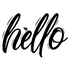 Hello lettering 