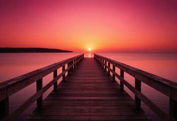 Fototapeta premium sunset on the pier