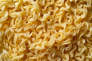 Image of Yellow chinese instant noodles for ramen. Professional photo for food blog