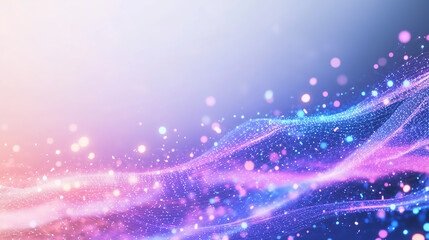 Obraz premium Vibrant abstract background with glowing particles and flowing light patterns