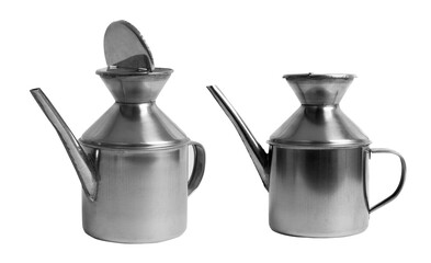 Pot kettles set isolated