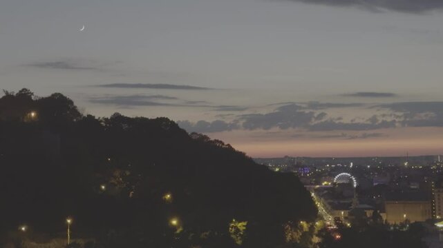 Apple log Footage On iPhone 15 Pro Max Sunset over the city