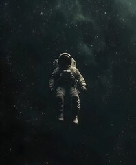 Fototapeta premium Astronaut floating in space