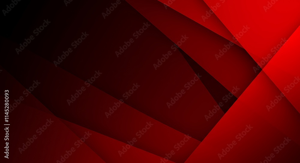 Poster dark red abstract geometric background design with layered shadows and a modern gradient.