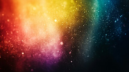 Fototapeta premium Abstract Rainbow Sparkle Background With Glimmering Lights