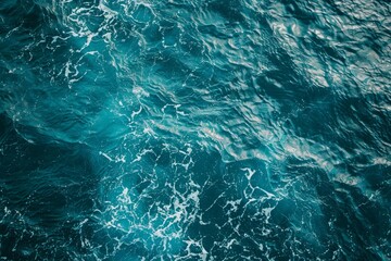 Fototapeta premium Waves of water of the river and the sea. Detailed photo textured background