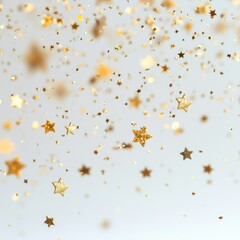 Fondo de estrellas doradas decorativas