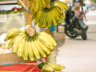  Close-up of yellow bananasfor sale at a local market