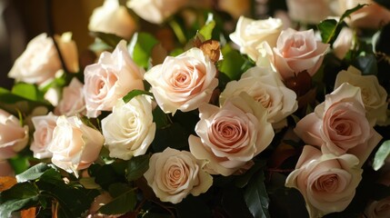 Obraz premium Ramo de rosas frescas