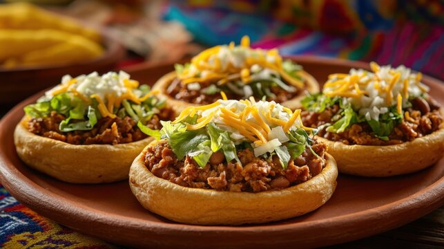 Tortillas mexicanas con carne y verduras