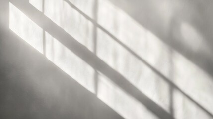Light and Shadow Patterns on a White Wall