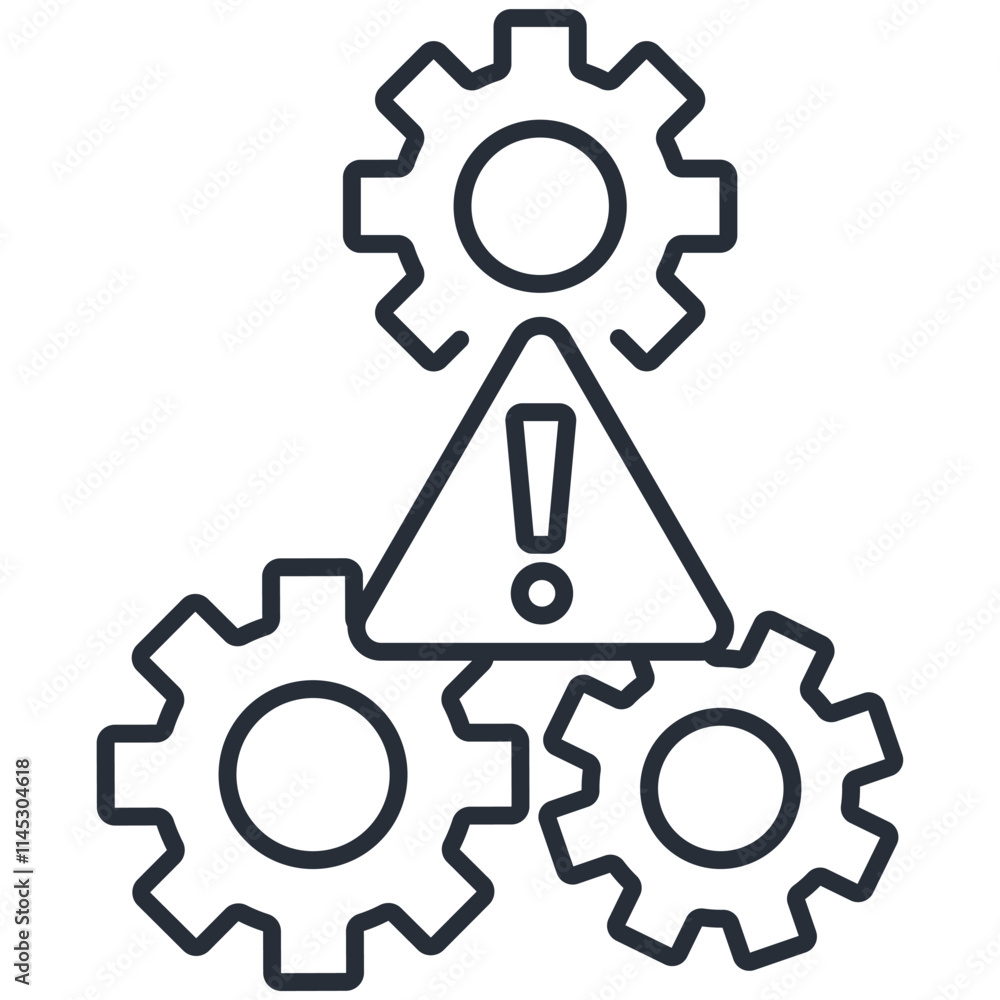 Poster defect icon. vector.editable stroke.linear style sign for use web design,logo.symbol illustration.