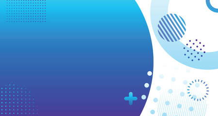 slide cover background with circle gradient blue element