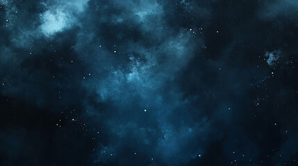 Fototapeta premium Abstract watercolor background in dark blue with chaotic, grunge texture, symbolizing turbulence, confusion, and deep emotions, ideal for banners or backgrounds conveying intensity and complexity