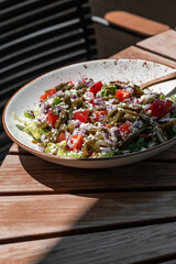 Mexican Salad with Nopales and Cotija Cheese