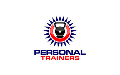 Illustration graphic vector of personal trainer logo design template