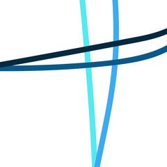 Abstract Blue Curved Lines Graphic Design