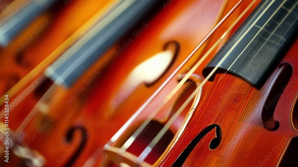 Poster the strings of the instruments vibrate in unison mirroring the strong bond between quarks and the fo