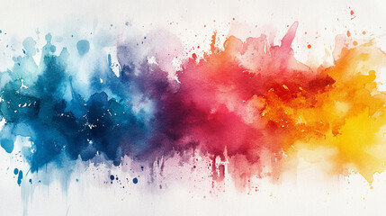 watercolor drawing symbolizing chaos, featuring bold splashes of color on paper. The image evokes a sense of confusion, energy, and the unpredictable nature of life