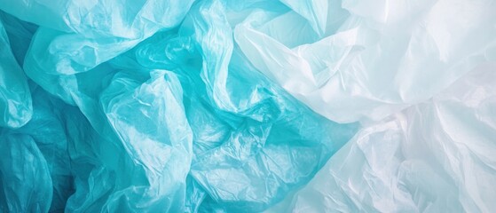 Obraz premium Minimal Recycling Concept with Plastic Sheet Cutout Highlighting Sustainability