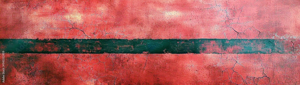 Poster textured red background with black stripe creating a dramatic effect in abstract art style suitable 