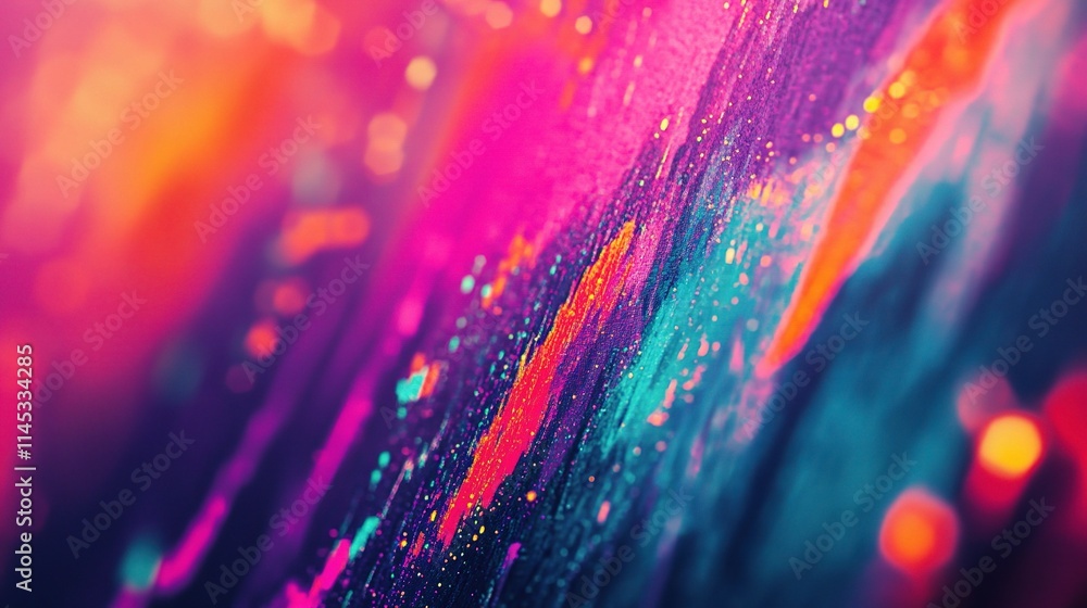 Poster vibrant abstract closeup of colorful stock chart in high resolution