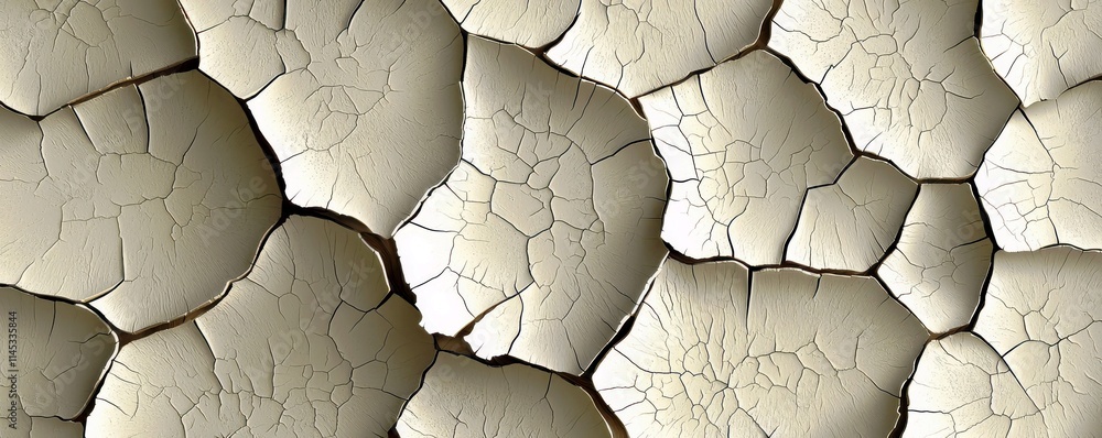 Poster abstract dry cracked surface texture pattern for backgrounds and design projects, natural earthy col