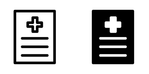 Obraz premium Medical Report icon design template