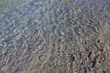 waves on the river bank