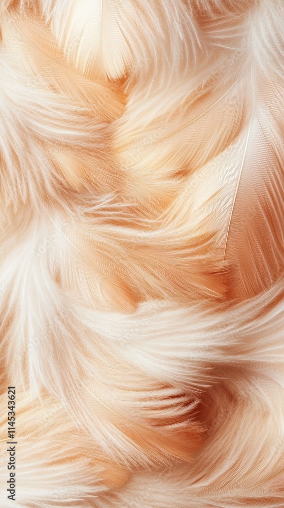 Poster a seamless spread of soft eiderdown feathers showcases their intricate texture and fluffiness creati